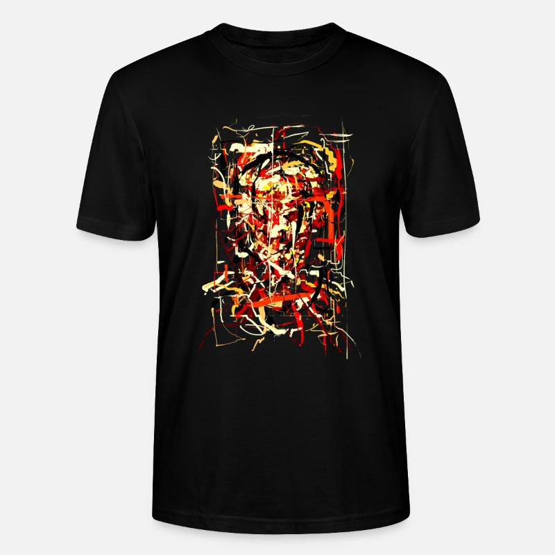 Flaming Devil - Stanley/Stella CRAFTER Unisex Organic T-Shirt - black