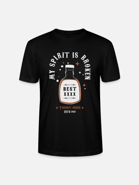 Spiritual Drinker - Stanley/Stella CRAFTER Unisex Organic T-Shirt - black