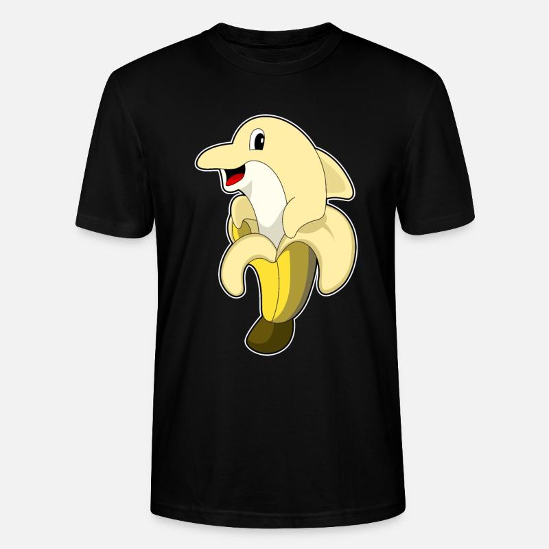 Dolphin Banane - T-shirt bio CRAFTER Stanley Stella Unisexe - noir