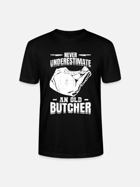 Butcher Grandfather - Stanley/Stella CRAFTER Unisex Organic T-Shirt - black