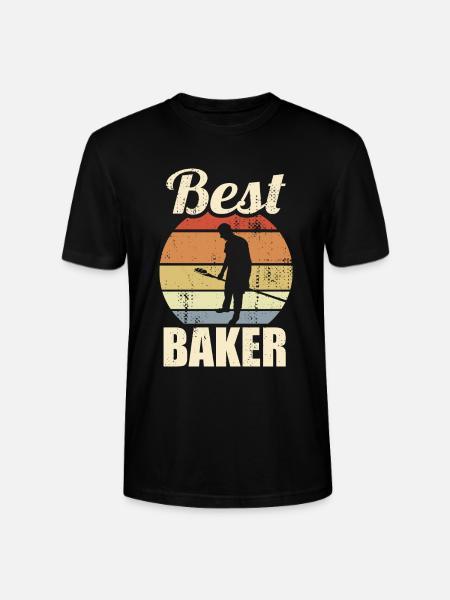 Funny Baker - Stanley/Stella CRAFTER Unisex Organic T-Shirt - black