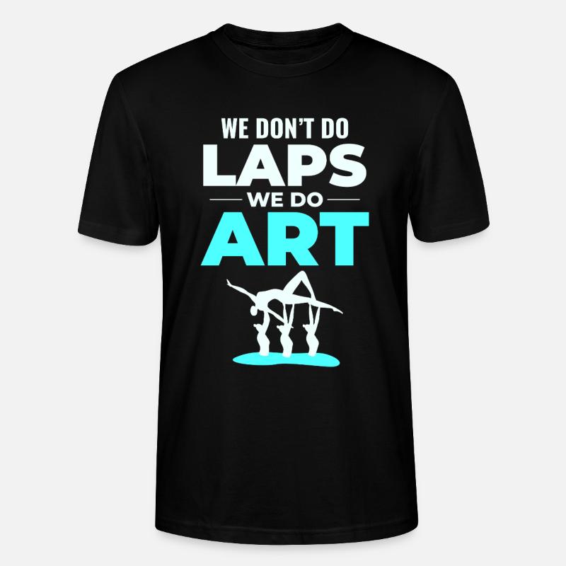 Tanz Akrobat Illustration Synchronschwimmen - Stanley/Stella Unisex Bio-T-Shirt CRAFTER - Schwarz