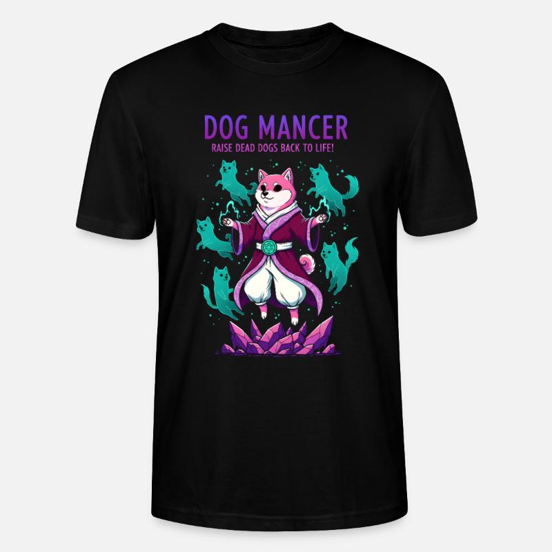 Hundemancer Hundezauberer zieht Geisthunde groß - Stanley/Stella Unisex Bio-T-Shirt CRAFTER - Schwarz