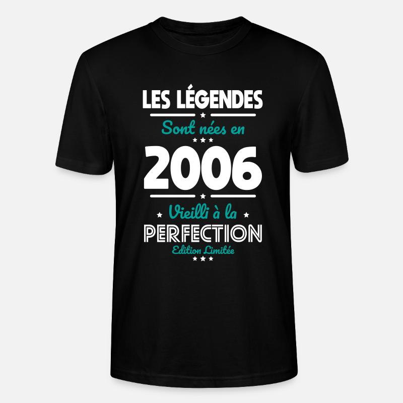 2006 – Legends – Perfekt gereift - Stanley/Stella Unisex Bio-T-Shirt CRAFTER - Schwarz