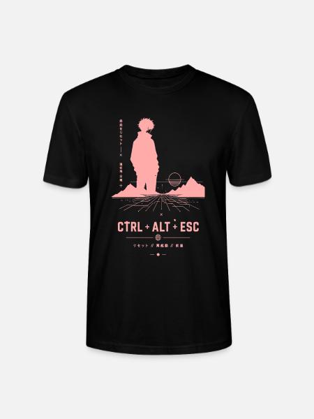 Retro Tastatur Silhouette Vaporwave - Stanley/Stella Unisex Bio-T-Shirt CRAFTER - Schwarz