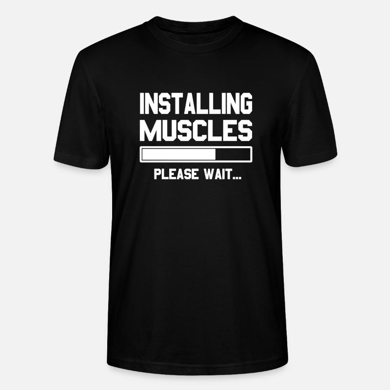 Installing Muscles - Stanley/Stella Unisex Bio-T-Shirt CRAFTER - Schwarz