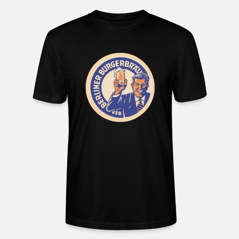 VEB Berliner Buergerbraeu - T-shirt bio CRAFTER Stanley Stella Unisexe - noir