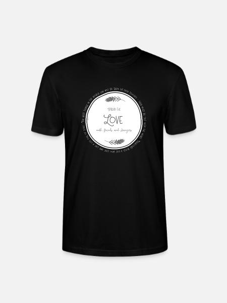 Spread the Love - Stanley/Stella CRAFTER Unisex Organic T-Shirt - black