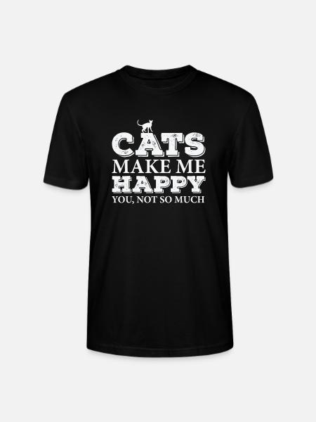 Funny cat - Stanley/Stella CRAFTER Unisex Organic T-Shirt - black