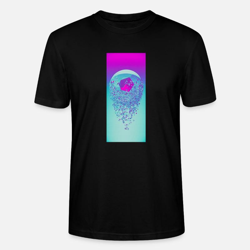 Neon Retro Splinter - T-shirt bio CRAFTER Stanley Stella Unisexe - noir