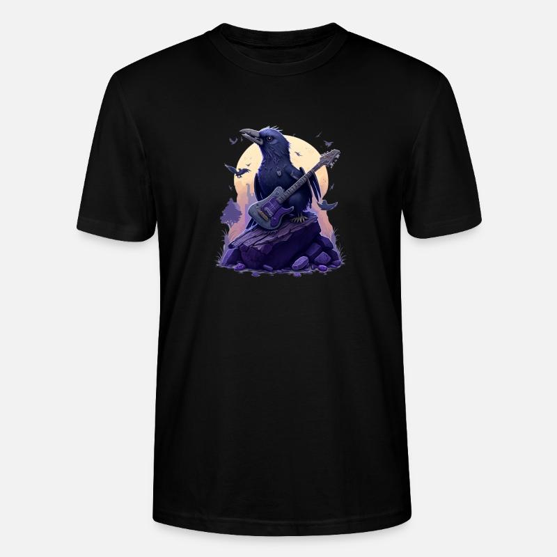 rock raven - Stanley/Stella CRAFTER Unisex Organic T-Shirt - black