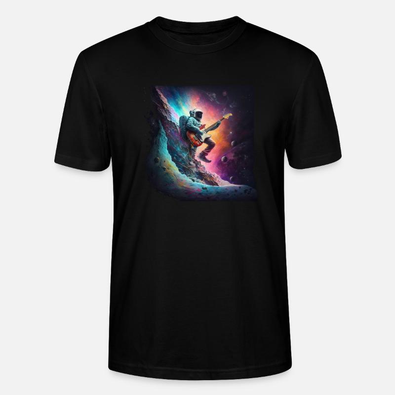 Surf spatial - T-shirt bio CRAFTER Stanley Stella Unisexe - noir