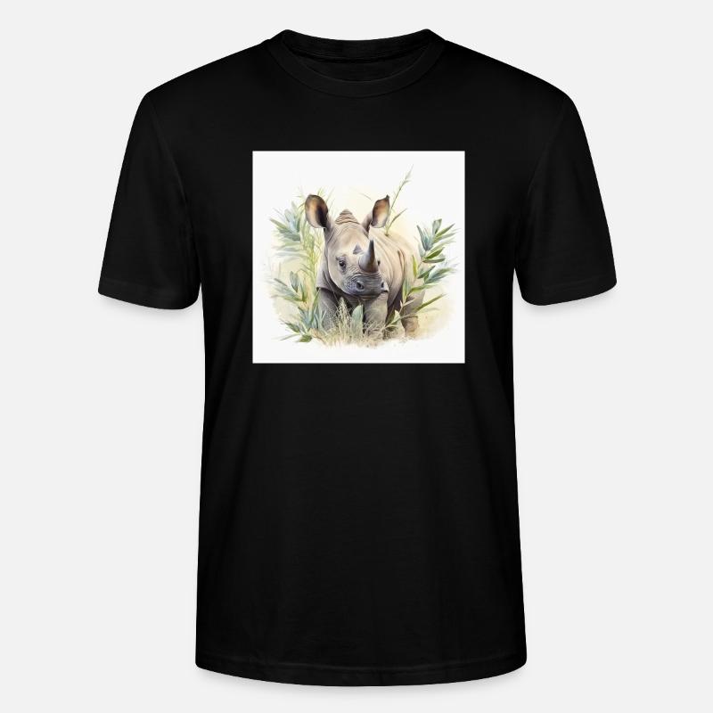 Nashorn - Stanley/Stella Unisex Bio-T-Shirt CRAFTER - Schwarz