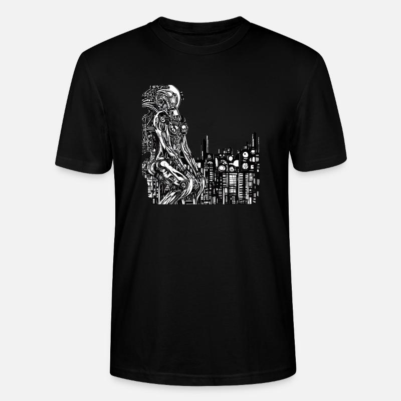 Machine Woman Roboter - Stanley/Stella Unisex Bio-T-Shirt CRAFTER - Schwarz
