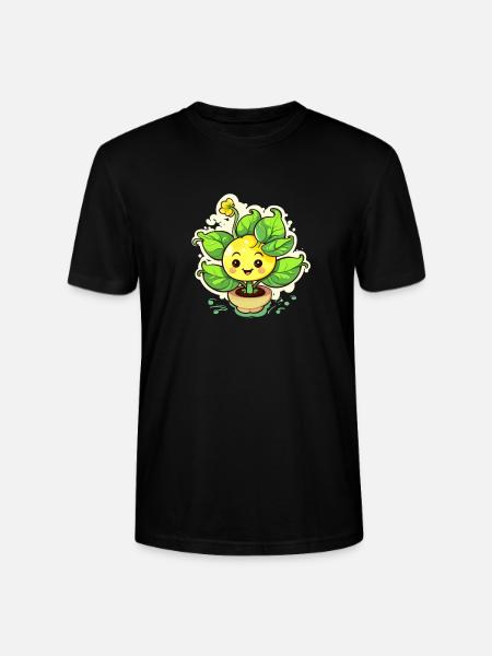 Cute Plant Trademark - Stanley/Stella CRAFTER Unisex Organic T-Shirt - black
