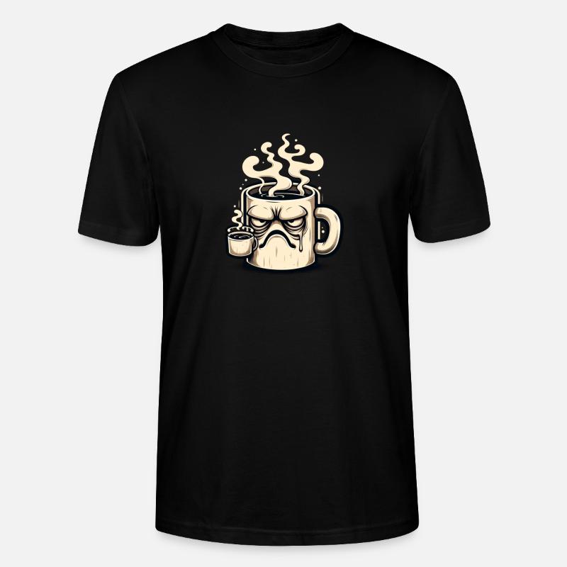 Grumpy Coffee Mug - Stanley/Stella Unisex Bio-T-Shirt CRAFTER - Schwarz