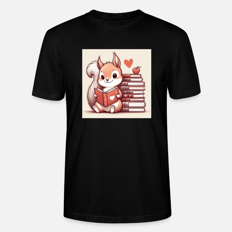 Eichhörnchen - Stanley/Stella Unisex Bio-T-Shirt CRAFTER - Schwarz