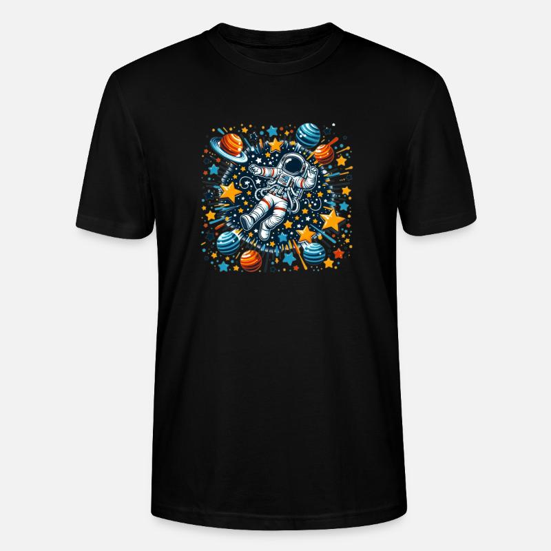 Astronaute dans l’espace - T-shirt bio CRAFTER Stanley Stella Unisexe - noir