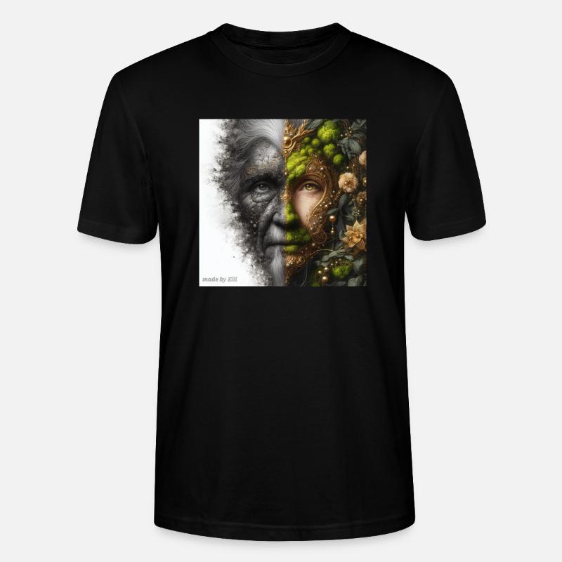 Mutter und Vater Erde - Stanley/Stella Unisex Bio-T-Shirt CRAFTER - Schwarz