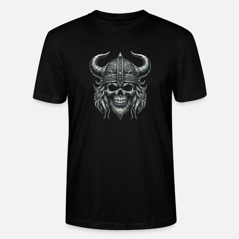 Tapferkeit der Wikinger - Stanley/Stella Unisex Bio-T-Shirt CRAFTER - Schwarz