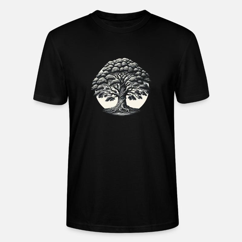 Arbre de la sagesse éternelle - T-shirt bio CRAFTER Stanley Stella Unisexe - noir