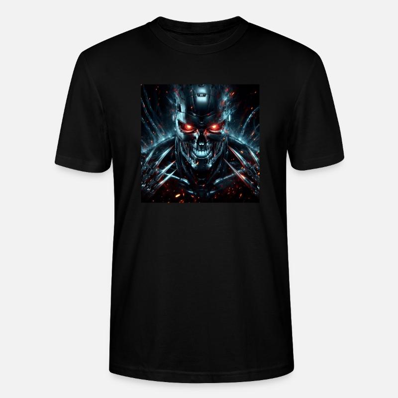 Cyborg Hyperrealismus mit Krallen - Stanley/Stella Unisex Bio-T-Shirt CRAFTER - Schwarz