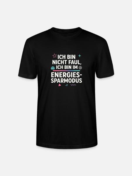 Energiesparmodus Final Transparent - Stanley/Stella Unisex Bio-T-Shirt CRAFTER - Schwarz