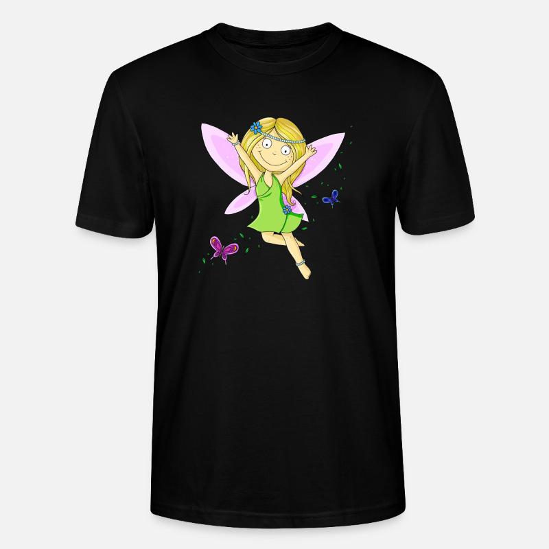 Süße Comic Fee - Stanley/Stella Unisex Bio-T-Shirt CRAFTER - Schwarz
