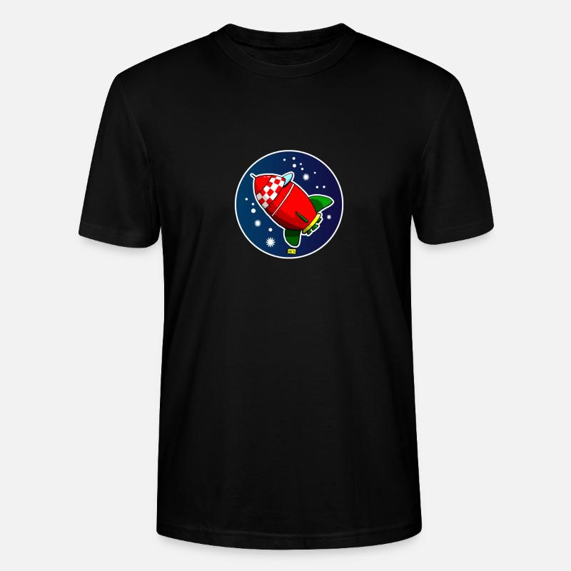 Rocket02 - Stanley/Stella Unisex Bio-T-Shirt CRAFTER - Schwarz