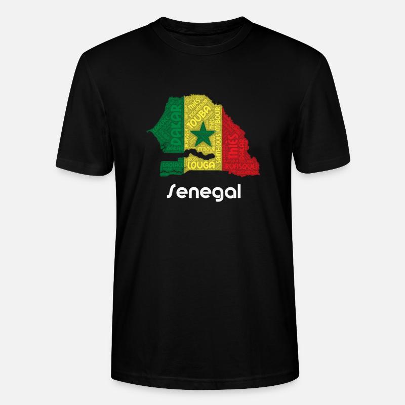 Senegal - Stanley/Stella Unisex Bio-T-Shirt CRAFTER - Schwarz