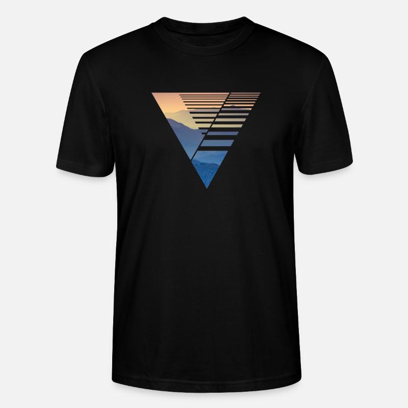 Vector Design Triangle - Stanley/Stella CRAFTER Unisex Organic T-Shirt - black