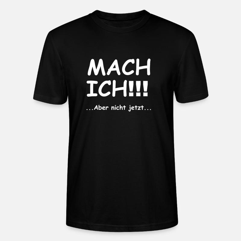 mach ich - Stanley/Stella Unisex Bio-T-Shirt CRAFTER - Schwarz