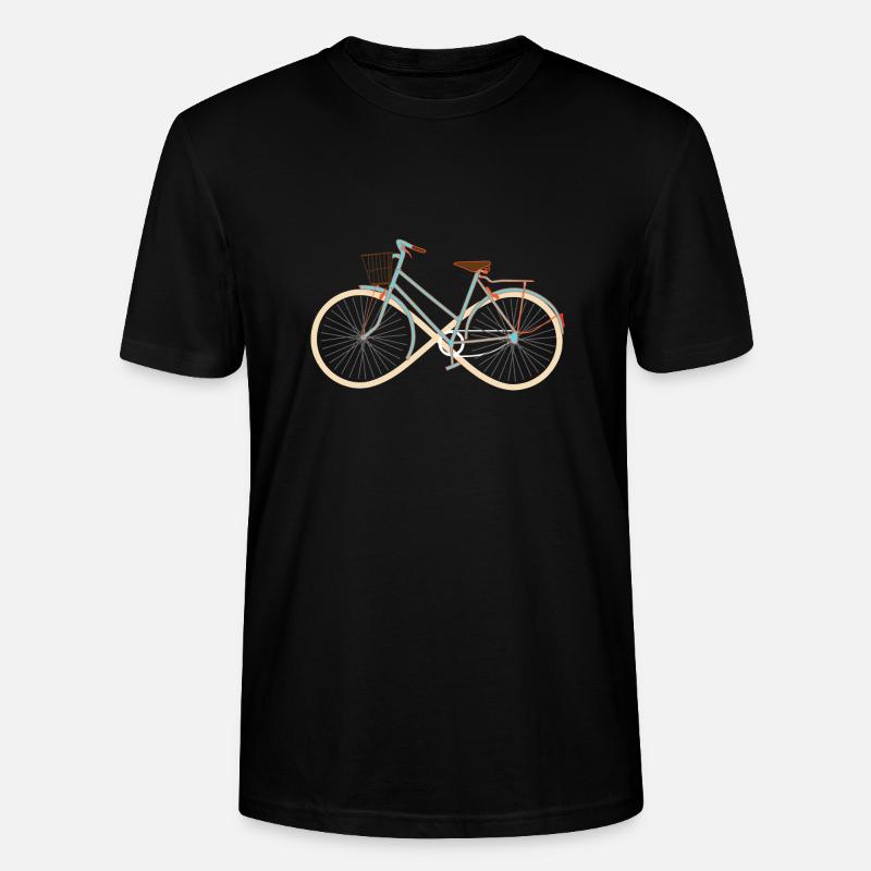 Vélo Infinity - Vélos - Roue - Cadeau - T-shirt bio CRAFTER Stanley Stella Unisexe - noir