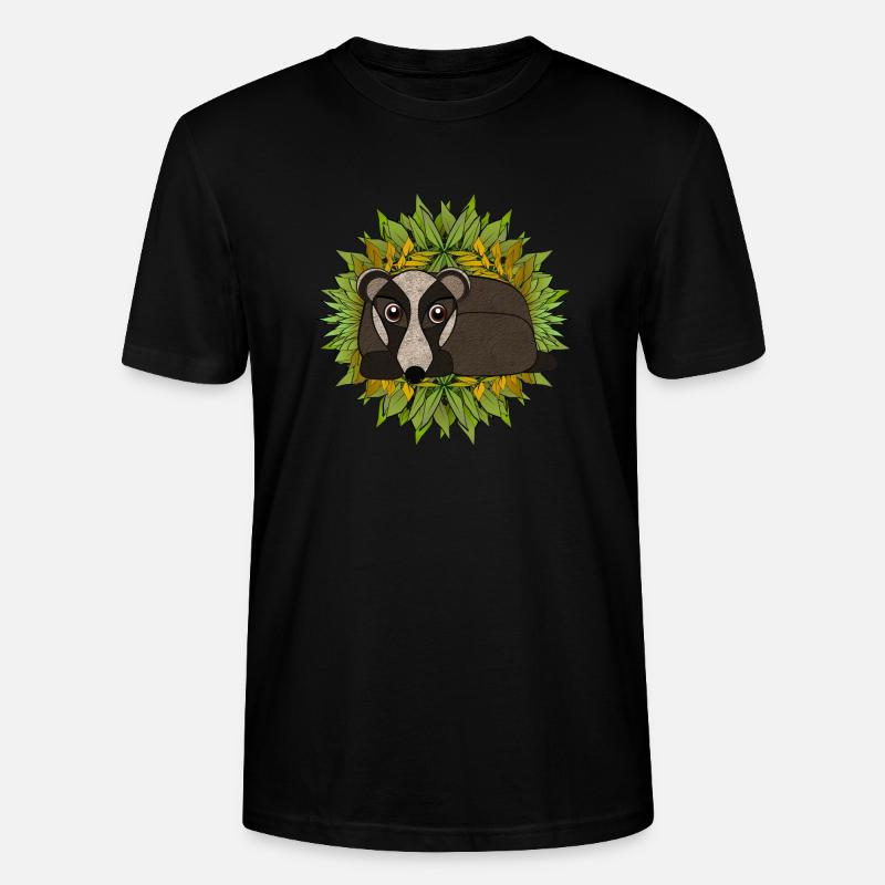 Blaireau dans sa tanière - T-shirt bio CRAFTER Stanley Stella Unisexe - noir