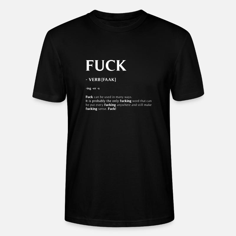 FCK Definition - Stanley/Stella Unisex Bio-T-Shirt CRAFTER - Schwarz