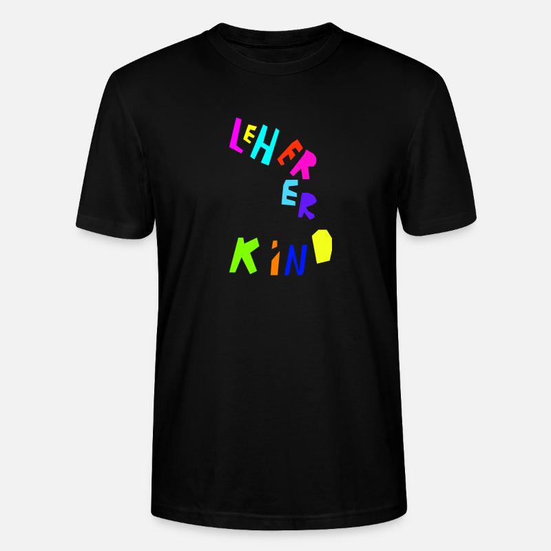 Lehrerkind bunt - Stanley/Stella Unisex Bio-T-Shirt CRAFTER - Schwarz