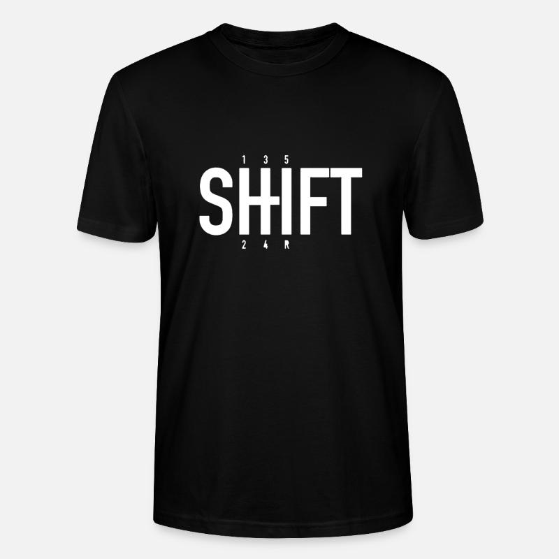 SHIFT - Auto design - Stanley/Stella Unisex Bio-T-Shirt CRAFTER - Schwarz