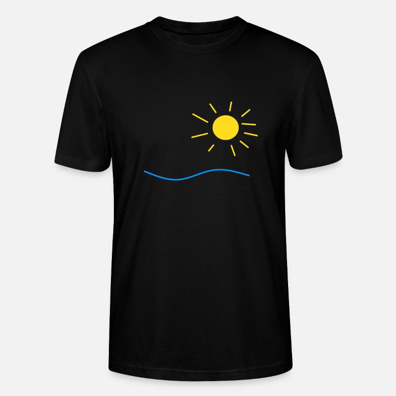 Soleil et mer - T-shirt bio CRAFTER Stanley Stella Unisexe - noir