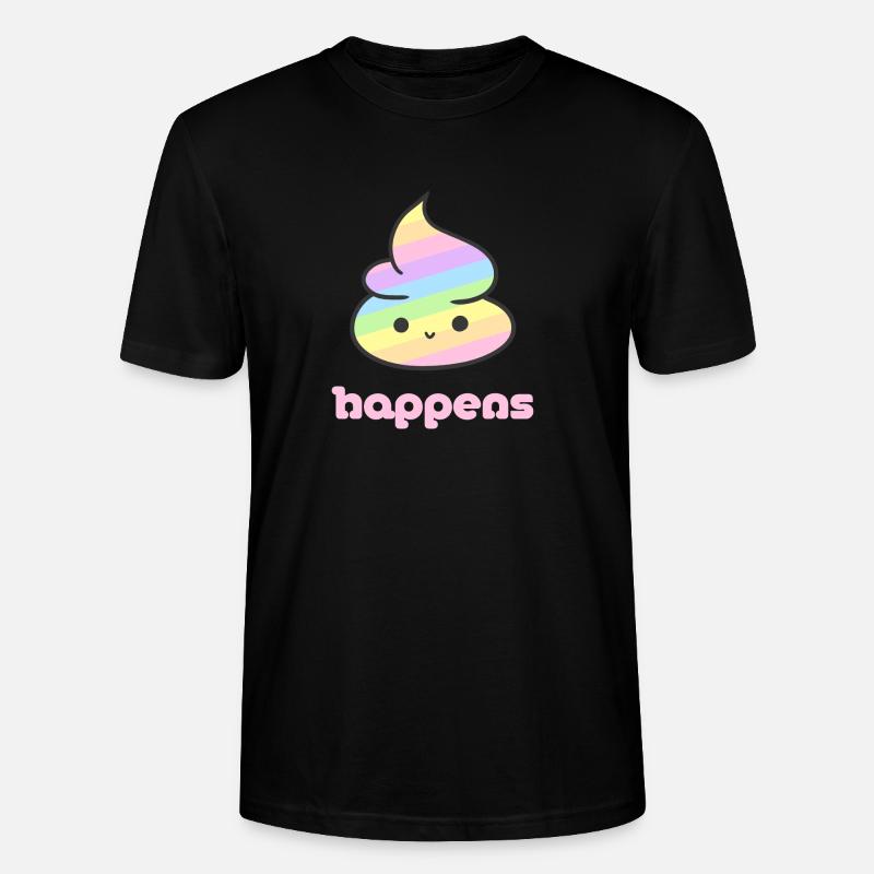 Shit happens - Stanley/Stella Unisex Bio-T-Shirt CRAFTER - Schwarz