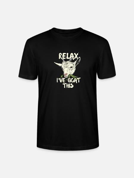 Relax i've goat this - Stanley/Stella CRAFTER Unisex Organic T-Shirt - black