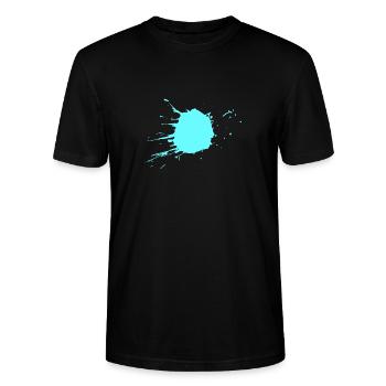 Taches de couleur turquoise - T-shirt bio CRAFTER Stanley Stella Unisexe - noir - Devant - Alina (178cm) & Michal (187cm)