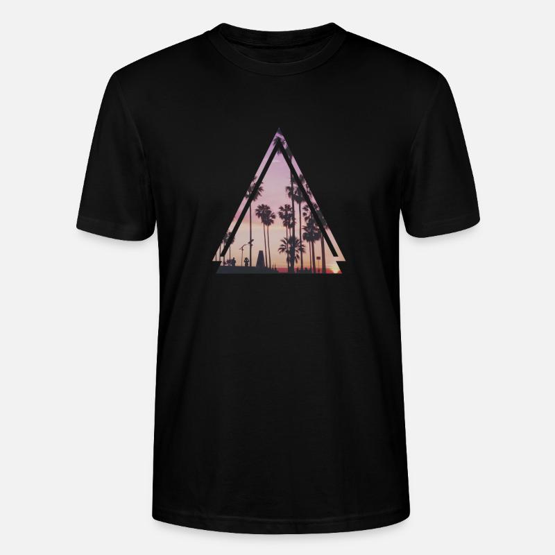 Palmen - Stanley/Stella Unisex Bio-T-Shirt CRAFTER - Schwarz
