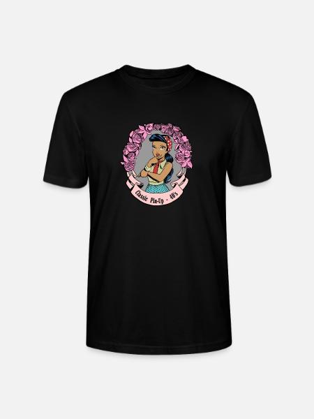 Pin Up Classic - Stanley/Stella Unisex Bio-T-Shirt CRAFTER - Schwarz