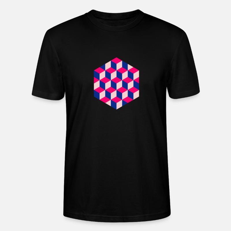 Escher's Cubes - Stanley/Stella Unisex Bio-T-Shirt CRAFTER - Schwarz