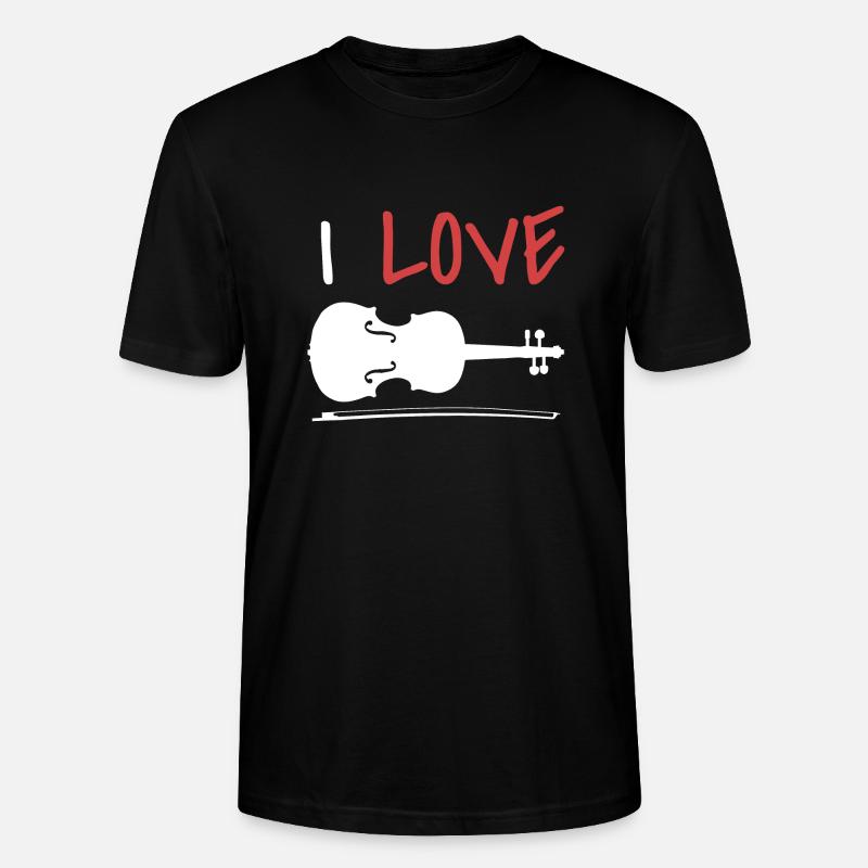 Violon violon - T-shirt bio CRAFTER Stanley Stella Unisexe - noir