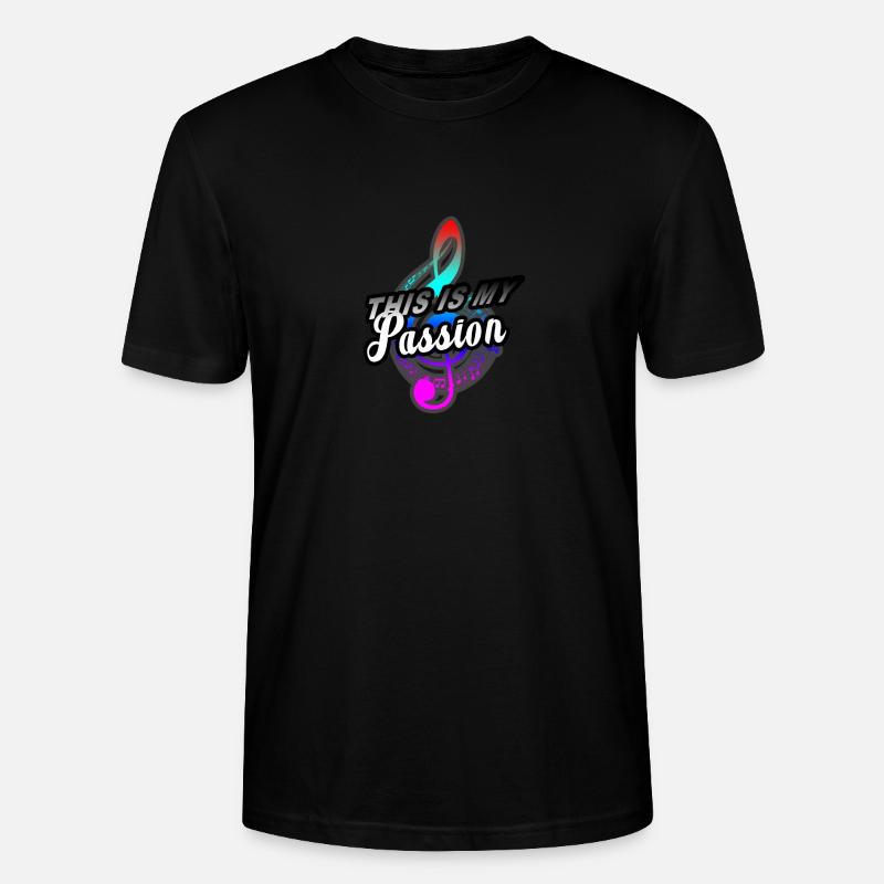 Musik Noten Geschenk - Stanley/Stella Unisex Bio-T-Shirt CRAFTER - Schwarz