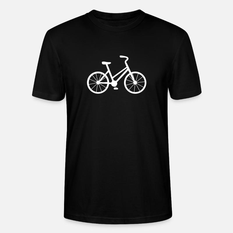 Vélo blanc - T-shirt bio CRAFTER Stanley Stella Unisexe - noir