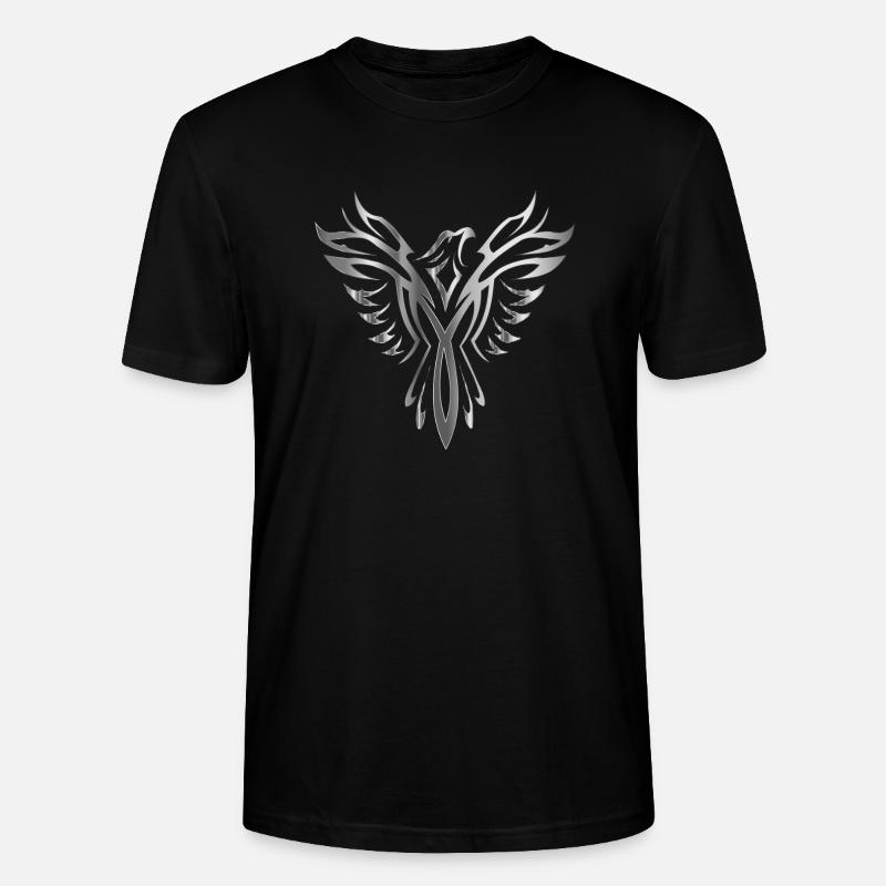 Phoenix Silber - Stanley/Stella Unisex Bio-T-Shirt CRAFTER - Schwarz