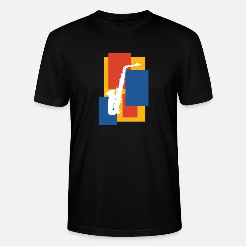 Saxophon - Stanley/Stella Unisex Bio-T-Shirt CRAFTER - Schwarz