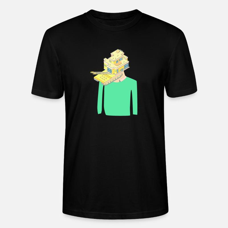 Haus Observation Spion Geschenk - Stanley/Stella Unisex Bio-T-Shirt CRAFTER - Schwarz
